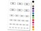 Void Double Line Border Temporary Tattoo Water Resistant Fake Body Art Set Collection